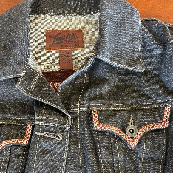 Lucky Brand Embroidered Jean Jacket - Picture 3 of 3